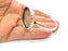 Bracelet Blank Cuff Bezel Resin Bangle inlay Blank Glass Cabochon Base Bezel Hammered Adjustable Antique Silver Bracelet (30mm ) G16028