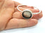 Bracelet Blank Cuff Bezel Resin Bangle inlay Blank Glass Cabochon Base Bezel Hammered Adjustable Antique Silver Bracelet (22mm ) G16040