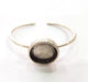 Bracelet Blank Cuff Bezel Resin Bangle inlay Blank Glass Cabochon Base Bezel Hammered Adjustable Antique Silver Bracelet (22mm ) G16040