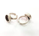 Ring Blank Setting Hammered Ring Base Bezel inlay Ring Backs Glass Cabochon Mounting Adjustable Antique Silver Plated Ring (12mm ) G16076
