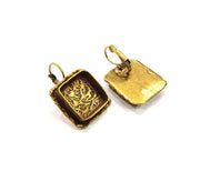 Earring Blank Backs Antique Bronze Resin Base inlay Cabochon Mountings Setting Antique Bronze Plated Brass (15mm blank) 1 pair G15388