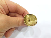 Antique Bronze Ring Blank Ring Setting Mountings (32mm Blank ) Antique Bronze Plated Brass G15391