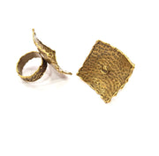 Antique Bronze Ring Blank Ring Setting Mountings (28mm Blank ) Antique Bronze Plated Brass G15392