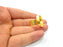 Gold Ring Base Blank Setting Cabochon Base inlay Ring Backs Mounting Adjustable Ring Base Bezel (20mm blank ) Gold Plated Metal G16127