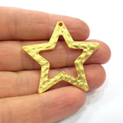 Star Charms Gold Plated Charms  (46x43mm)  G16138