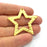 Star Charms Gold Plated Charms  (46x43mm)  G16138