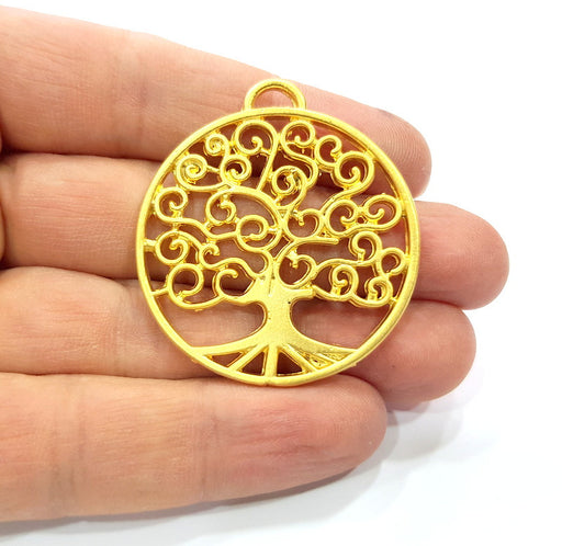 Tree Pendant Gold Plated Pendant (42mm)  G16146