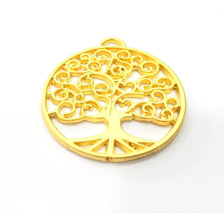 Tree Pendant Gold Plated Pendant (42mm)  G16146