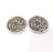 2 Silver Charms Antique Silver Plated Charms (30mm)  G16159
