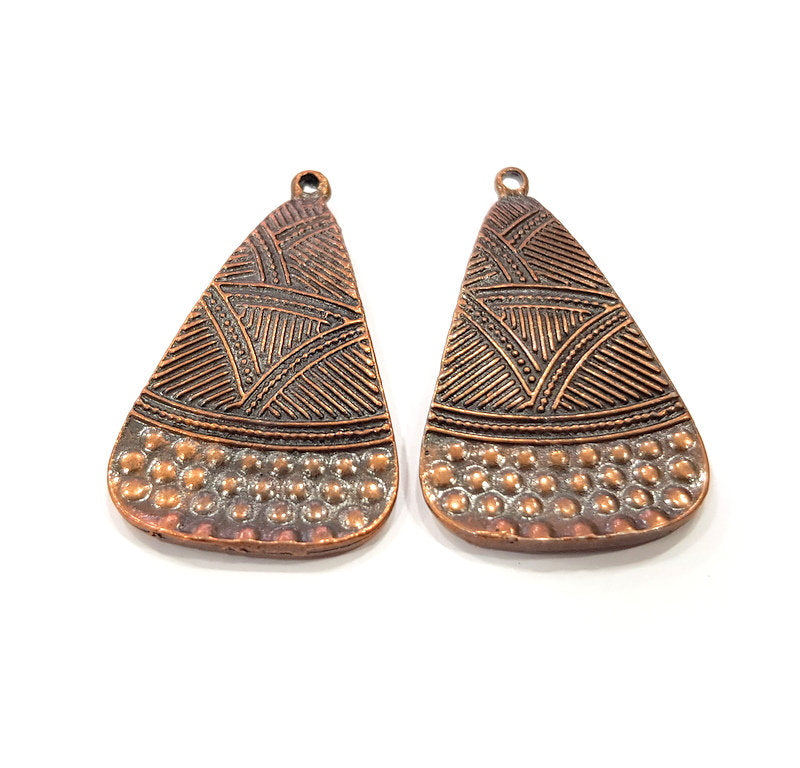 2 Copper Charm Antique Copper Charm (43x25mm) G16191