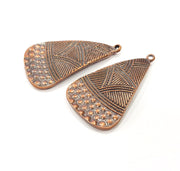2 Copper Charm Antique Copper Charm (43x25mm) G16191