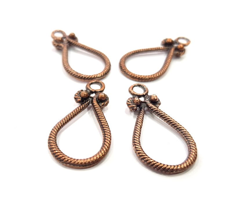 8 Copper Charm Antique Copper Charm (30x16mm) G16194