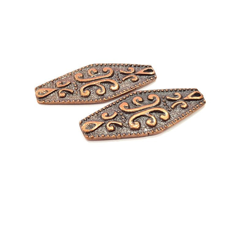 2 Copper Charm Antique Copper Charm (39x15mm) G16195