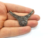Antique Copper Pendant Antique Copper Plated Metal (61x39mm) G16197