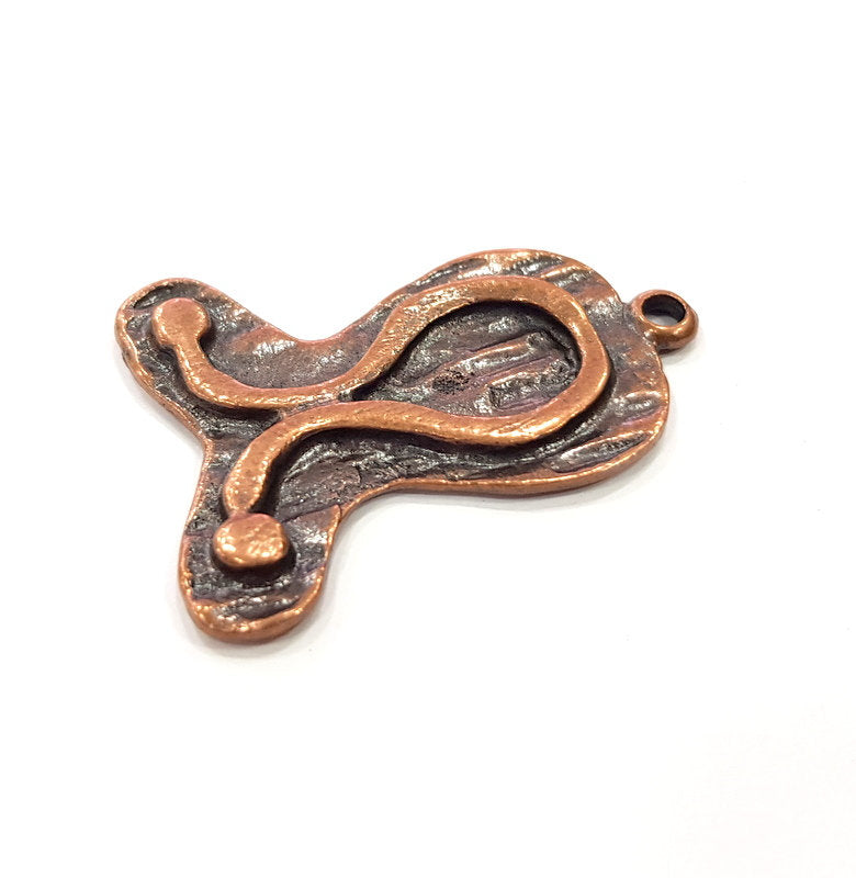 2 Copper Charm Antique Copper Charm (39x30mm) G16201