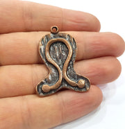 2 Copper Charm Antique Copper Charm (39x30mm) G16201