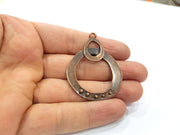 2 Copper Charm Antique Copper Charm (50x40mm) G16207