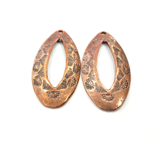 2 Copper Charm Antique Copper Charm (42x20mm) G16213