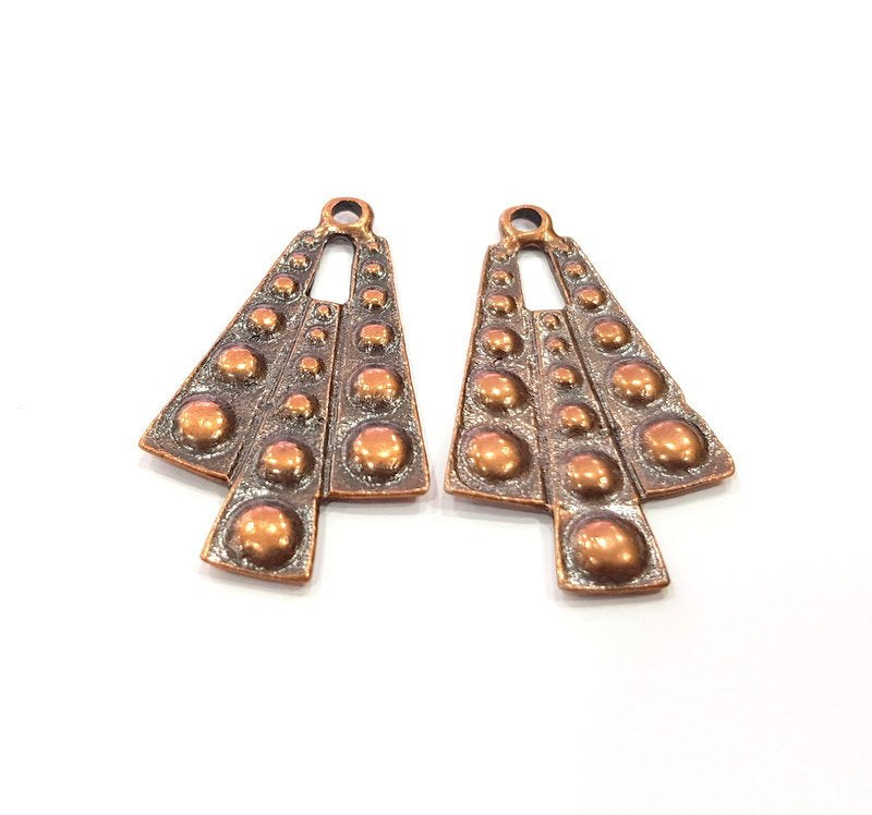 2 Copper Charm Antique Copper Charm (42x25mm) G16215