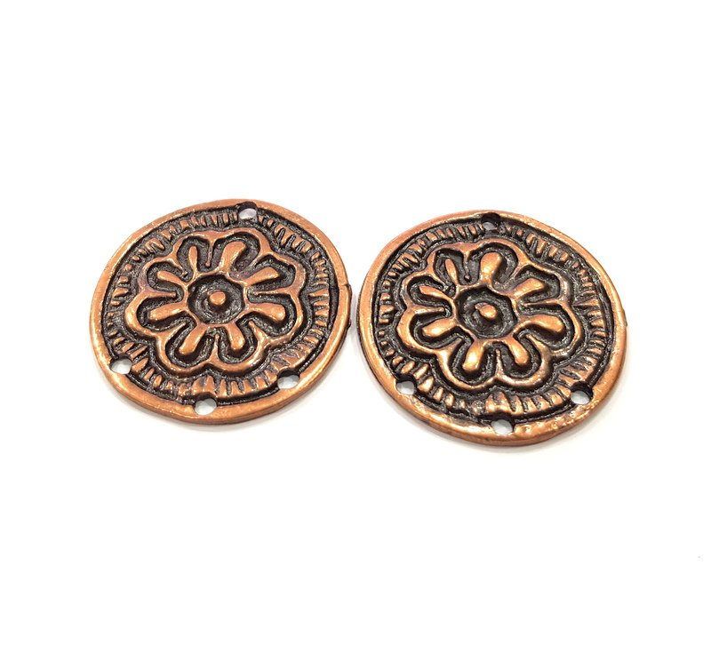 2 Copper Charm Antique Copper Charm (30mm) G16218