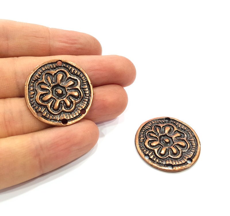 2 Copper Charm Antique Copper Charm (30mm) G16218