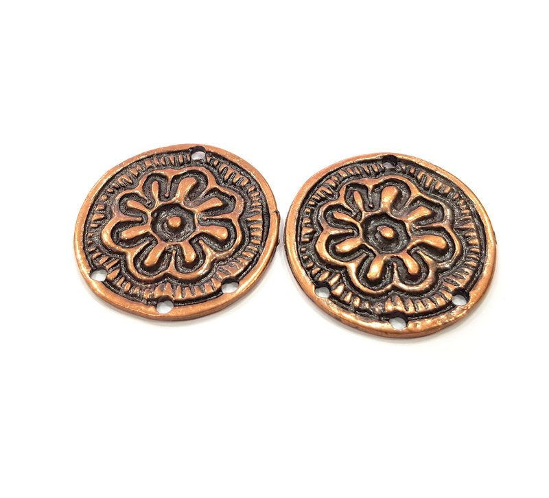 2 Copper Charm Antique Copper Charm (30mm) G16218