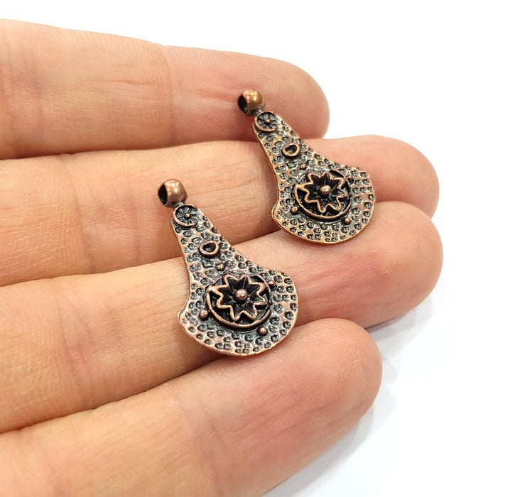 4 Copper Charm Antique Copper Charm (27x16mm) G16220