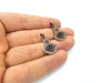 4 Copper Charm Antique Copper Charm (27x16mm) G16220