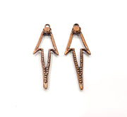 4 Copper Charm Antique Copper Charm (43x14mm) G16222
