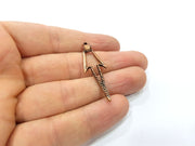 4 Copper Charm Antique Copper Charm (43x14mm) G16222
