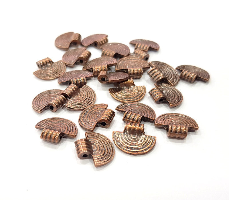 10 Copper Charm Antique Copper Charm (15x13mm) G16223