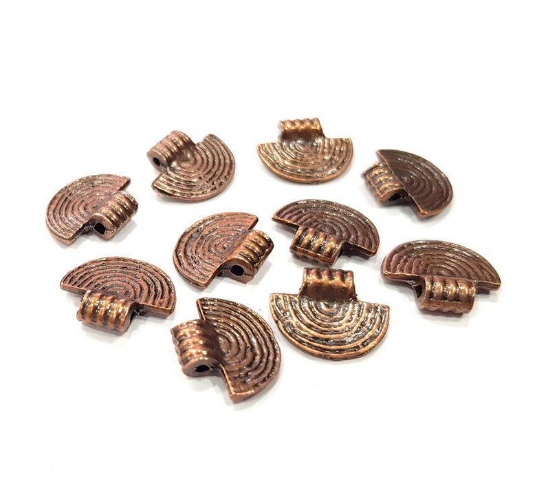 10 Copper Charm Antique Copper Charm (15x13mm) G16223