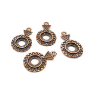 6 Copper Charm Antique Copper Charm (27x17mm) G16229