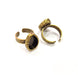 Antique Bronze Ring Blank Setting Cabochon Base inlay Ring Backs Mounting Adjustable Ring Bezel (14x10mm blank) Antique Bronze Plated G16276