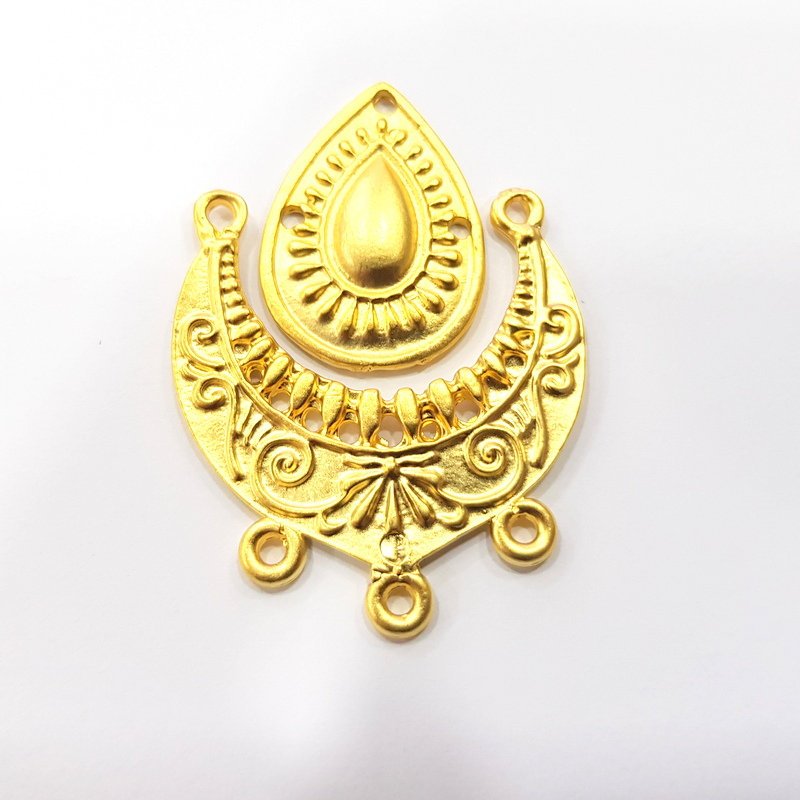 Gold Charm Set Gold Plated Charms  (42x34mm)  G15445