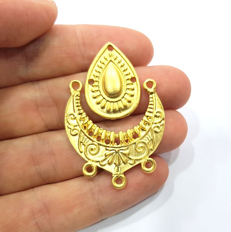 Gold Charm Set Gold Plated Charms  (42x34mm)  G15445