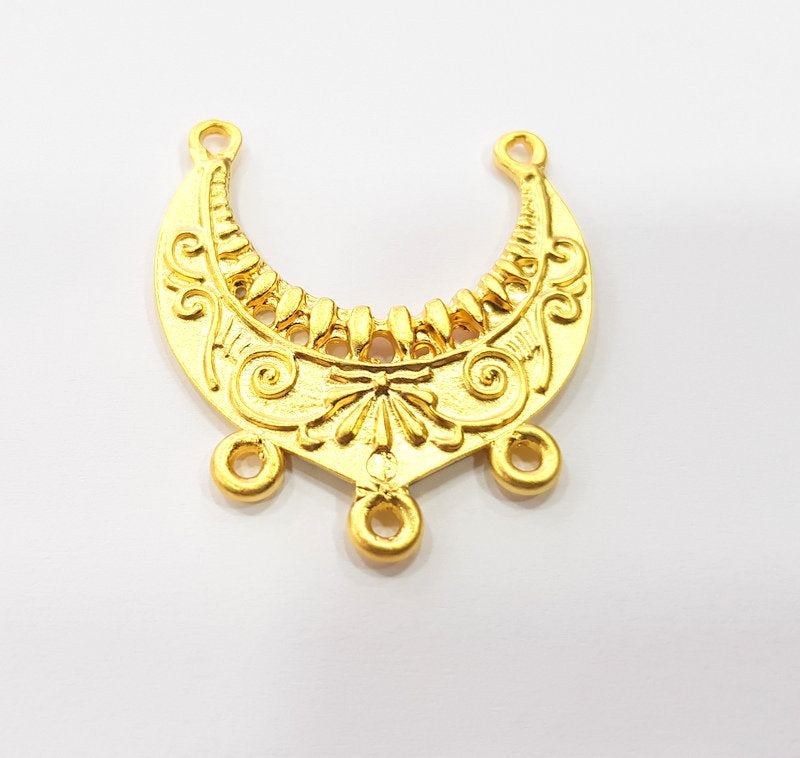 2 Gold Charm Gold Plated Charms  (32x30 mm)  G15447