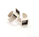 Silver Ring Blank Setting Cabochon Base inlay Ring Backs Mounting Adjustable Ring Base Bezel (10x10mm blank) Antique Silver Plated G15471