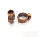 Copper Ring Blank Setting Cabochon Base inlay Ring Backs Mounting Adjustable Ring Base Bezel (8mm blank) Antique Copper Plated G15492