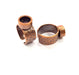 Copper Ring Blank Setting Cabochon Base inlay Ring Backs Mounting Adjustable Ring Base Bezel (8mm blank) Antique Copper Plated G15492