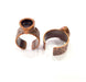 Copper Ring Blank Setting Cabochon Base inlay Ring Backs Mounting Adjustable Ring Base Bezel(10x8mm drop blank)Antique Copper Plated G15487
