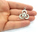 4 Antique Silver Plated Charm Antique Silver Plated Metal (30 mm)  G15502