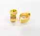 Gold Ring Blank Setting Cabochon Base inlay Ring Backs Mounting Adjustable Ring Base Bezel (10x8mm blank ) Gold Plated Metal G15535