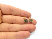 20 Spiral Charm Antique Bronze Plated Charm (13x8mm) G16333
