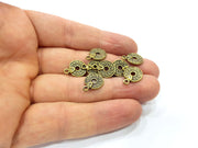 10 Antique Bronze Charm Antique Bronze Plated Charm (14x11mm) G16334