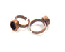 Copper Ring Blank Setting Cabochon Base inlay Ring Backs Mounting Adjustable Ring Base Bezel (10x8mm blank) Antique Copper Plated G16338