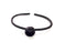 Black Bracelet Blank Cuff Bezel Resin Bangle inlay Blank Glass Cabochon Base Bezel Hammered Adjustable Black Bracelet (10mm ) G16340