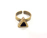 Antique Bronze Ring Blank Setting Cabochon Base inlay Ring Backs Mounting Adjustable Ring Bezel (7x6mm blank) Antique Bronze Plated G16357