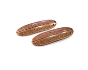 4 Feather Charm Antique Copper Charm (43x13mm) G16379