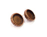 Earring Blank Backs Base Settings Copper Resin Blank Cabochon Base inlay Mountings Antique Copper Plated (18mm blank) 1 Pair G16382